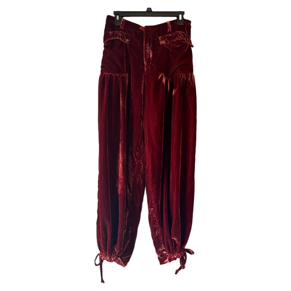 Free People Lotus Velvet Pants size 28 (size 6) EUC SO SOFT AND COZY - Picture 3 of 5